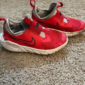 Nike Kids Red and Gray Sneakers